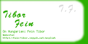 tibor fein business card